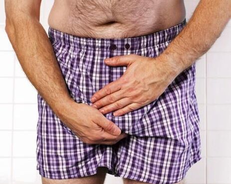 Exacerbation of prostatitis in men is manifested by pain in the scrotum and perineum
